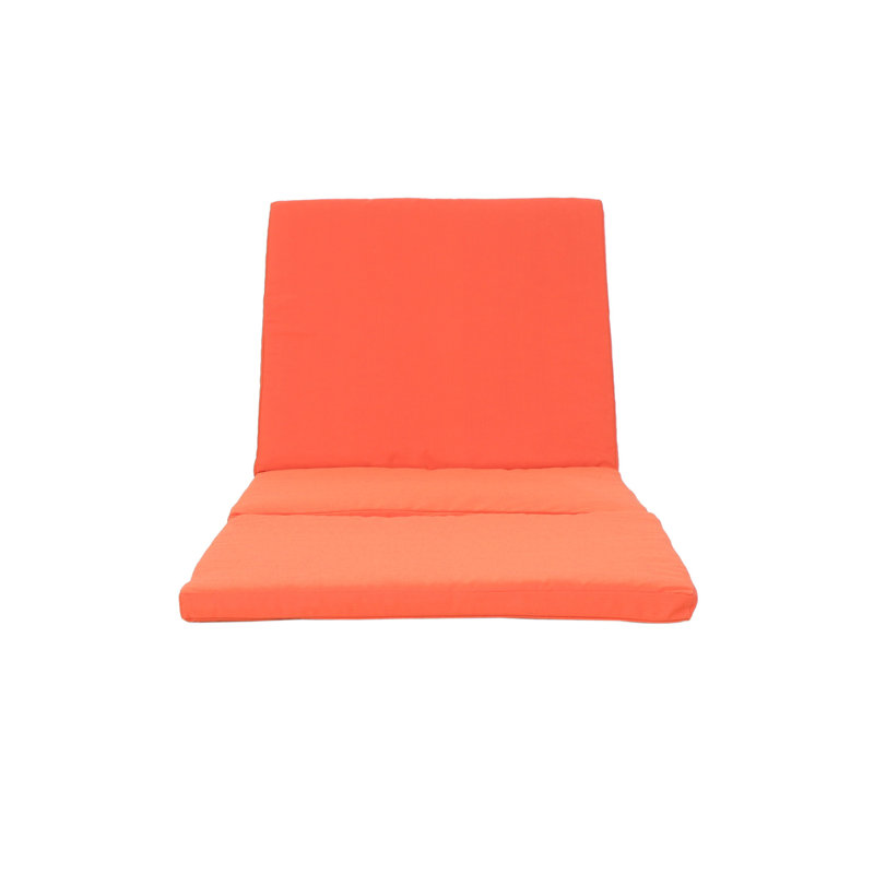 Orange - Cushion - Waterproof, Rectangular For Outdoor Use Water Lounge Shape, Protected Fabric