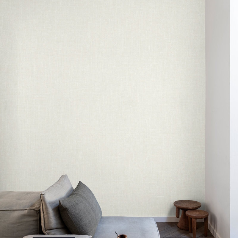 Atmosphere Collection Textile Plain Virus Protection Coated Wallpaper Roll, Dark Gray