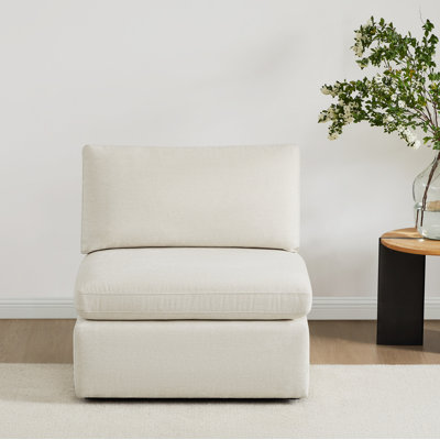 Chaise sans accoudoirs rembourrée pour canapé modulaire 34 po Winfree