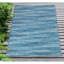 Tapis intérieur / extérieur rayé turquoise / bleu Acima-211948807