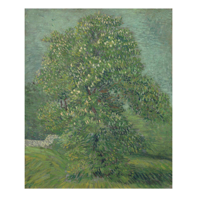 Cheval châtaignier en fleurs par Vincent van Gogh - Estampe numérique, H 40 po x l 32 po