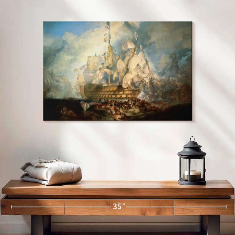 Keiri Bataille de Trafalgar, H 16 po x l 24 po