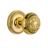 Rope Rosette with Egg & Dart Door Knob