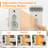 1500W 27 in. Portable Electric Space Heater with Humidification Box and 3 Heating Modes in White