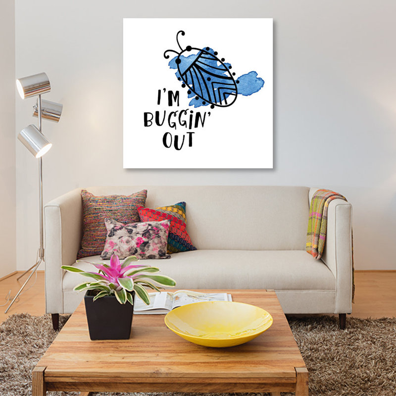 « bugging out ii », impression sur toile tendue, H 26 po x l 26 po x P 1,5 po, Pas de tapis, Toile tendue