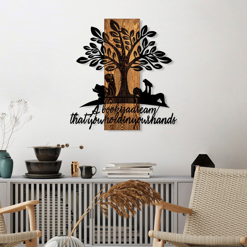 Accessoire mural décoratif en bois