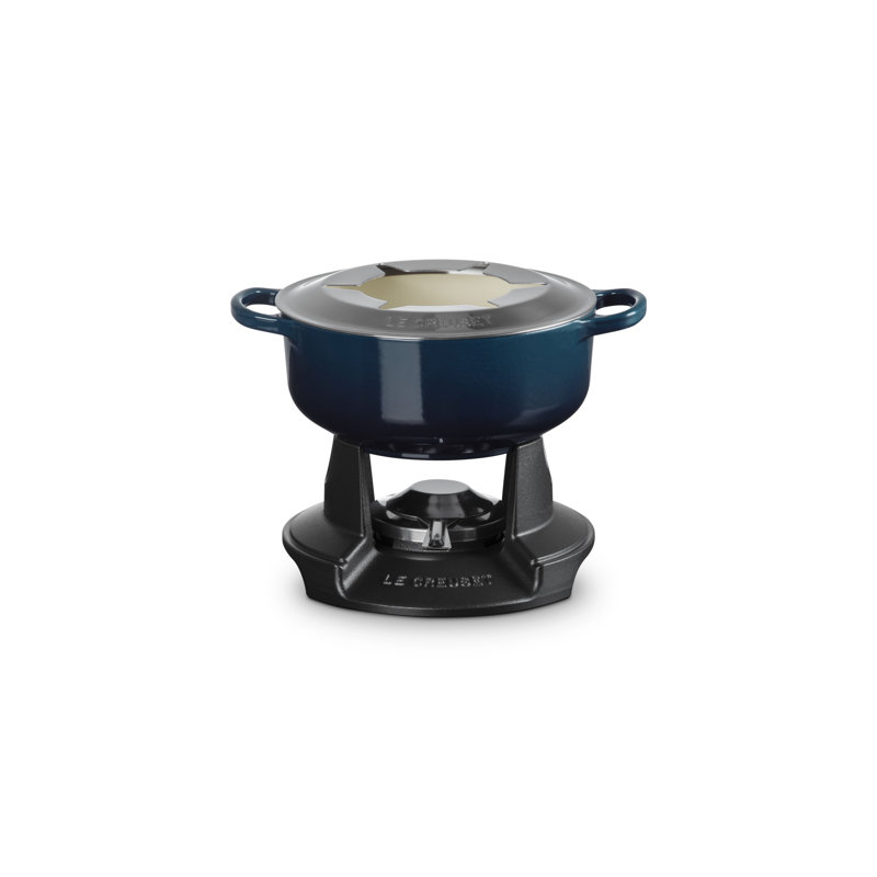 Le Creuset Enameled Cast Iron Alpine Signature Fondue Set, 2.5 qt. - Nuit