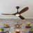 Khalidah 59.8" Ceiling Fan With Lights Remote Control Indoor Outdoor Ceiling Fans Noiseless Reversible DC Motor