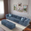 Canapé modulaire modulaire avec deux repose-pieds mobiles-1937394948