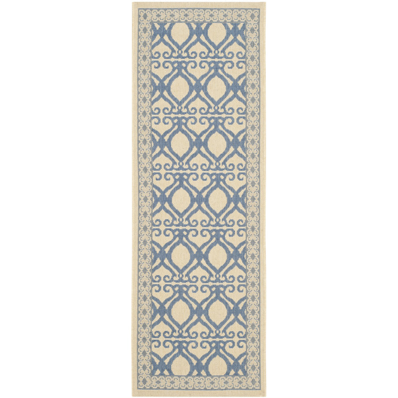 Claudis Performance Geometric Indoor/Outdoor Area Rug, Runner 2'3" x 6'7"