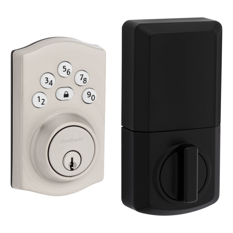 Kwikset Powerbolt Electronic Single Cylinder Deadbolt, Satin Nickel