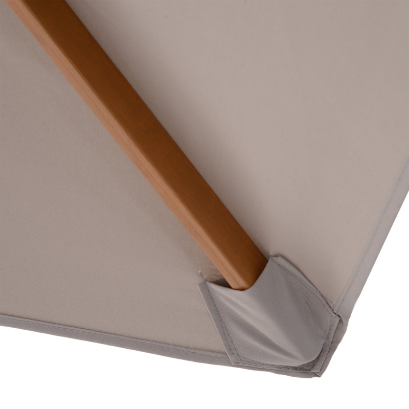 Lakewood 300cm Market Parasol, Light Grey