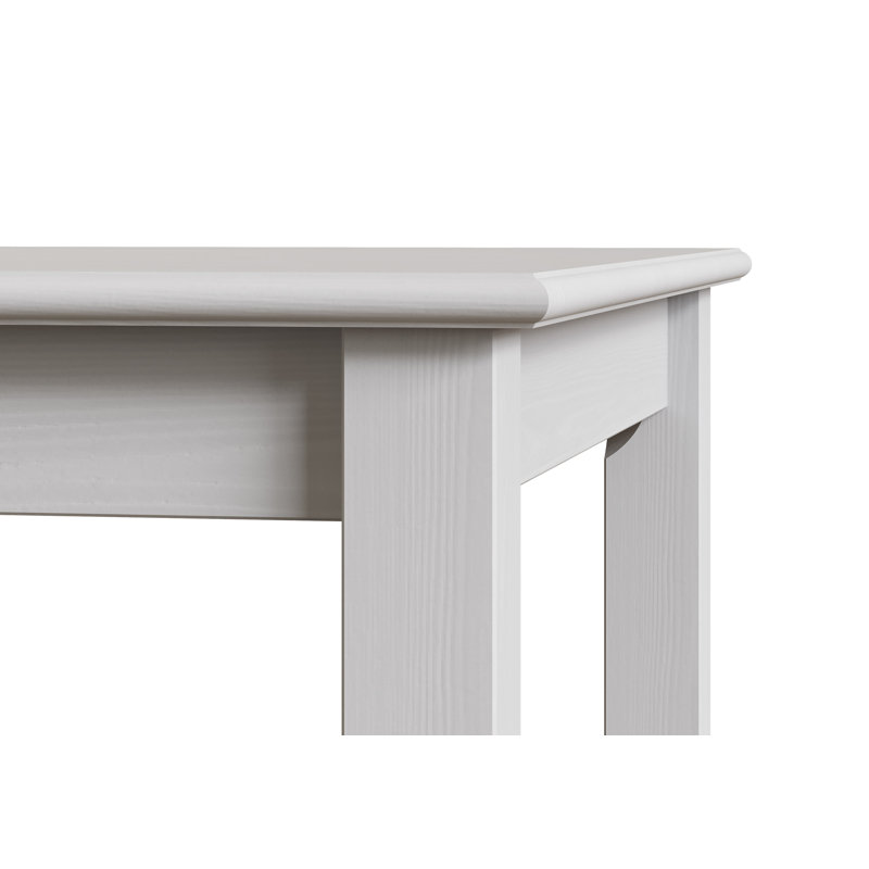 Providence Pine Solid Wood Dining Table, White