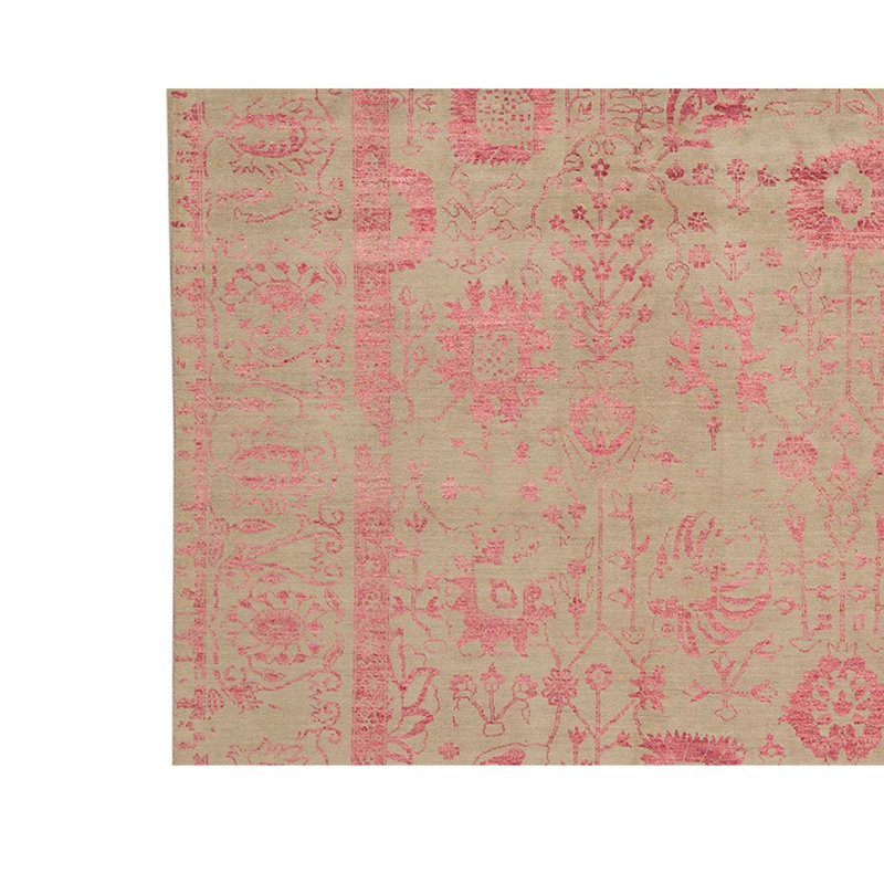 Hand Knotted Floral Area Rug
