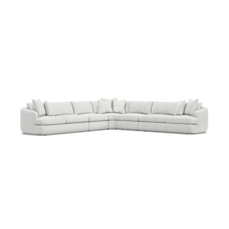 Jules Fabric 5 Pc Sectional, 1000-002
