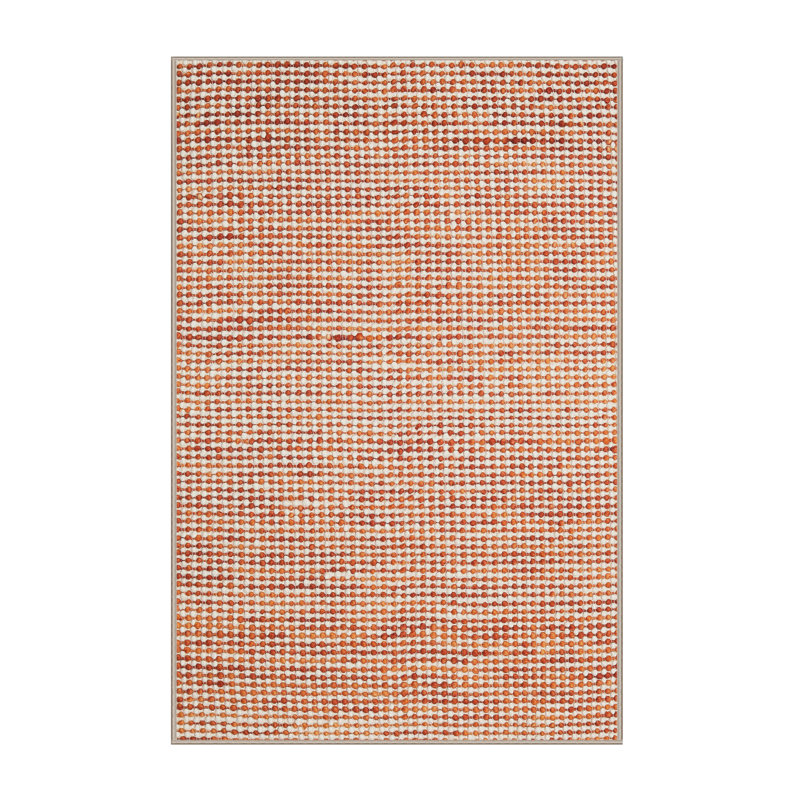 Tapis contemporain orange, Rectangle 5 pi x 7 pi