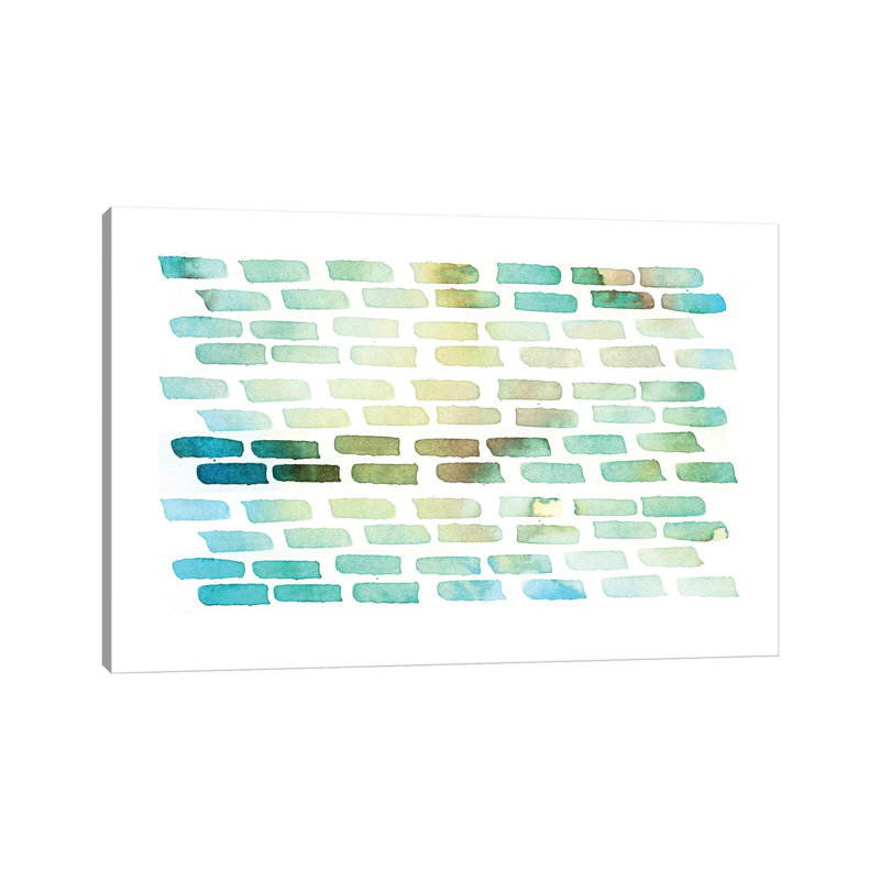Bricks - Wrapped Canvas Painting, 20.32 cm H x 30.48 cm W