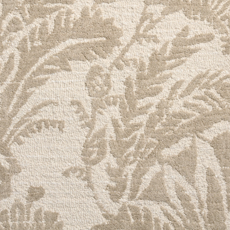Tapis damassé en laine taupe NICOLE MILLER New York, Rectangle 9 pi x 12 pi