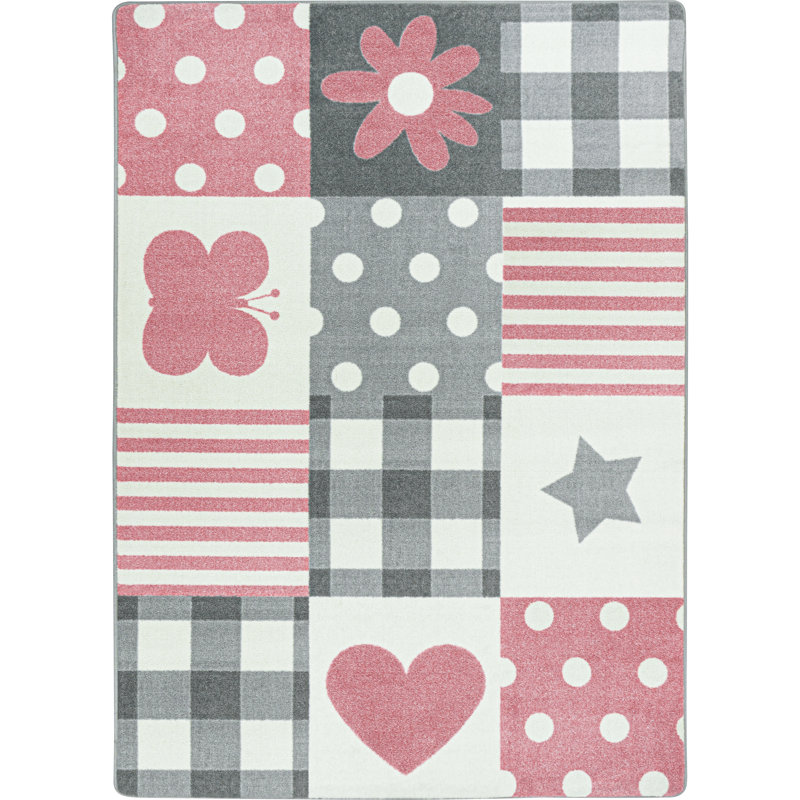 Claremont Kids Patchwork Girl Area Rug, Rectangle 7'8" x 10'9"