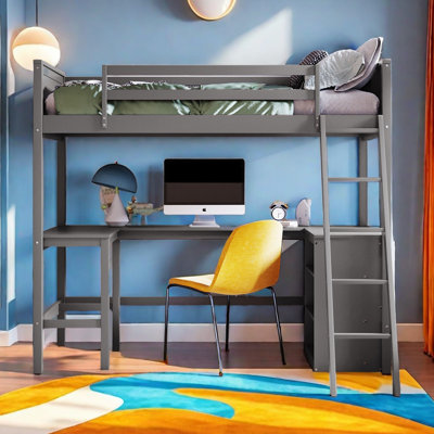 Lit mezzanine simple Kahlif Kids