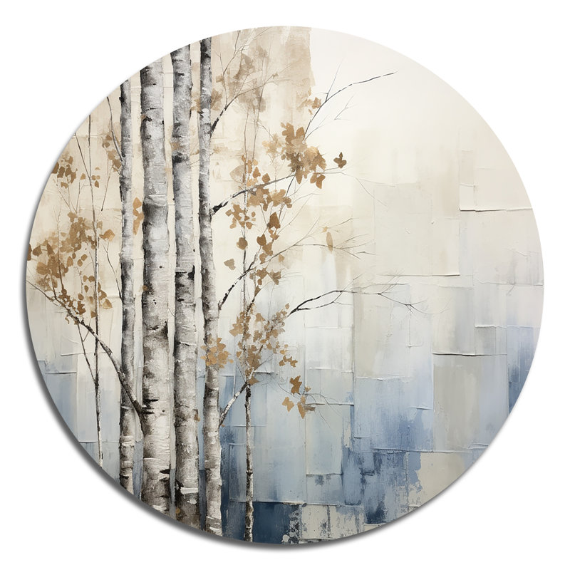 Croce - paysages ronds, art mural en métal, H 36 po x l 36 po