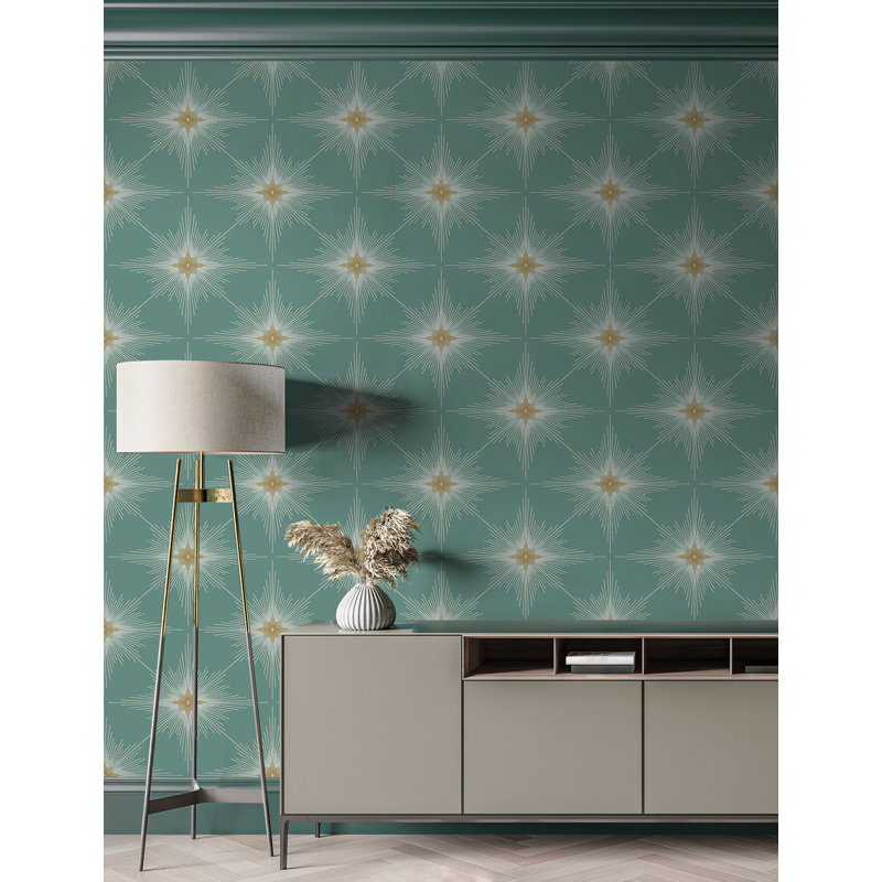 Rouleau Kippar Starburst, Bleu sarcelle, L 216 po x l 20,5 po