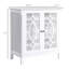 Buffet, armoire de rangement pour la cuisine, armoire d'appoint à double porte vitrée avec tablettes réglables-680885982