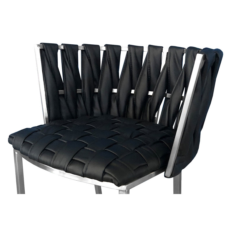 Tabouret de bar 35 po Ellender, Lave noire, Tabouret 30 "