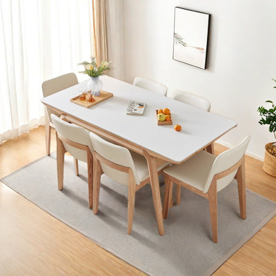 High-end living room family dining table sets