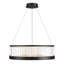 Empra, Chandelier, 30", Matte Black, Clear Crystal-1190981646