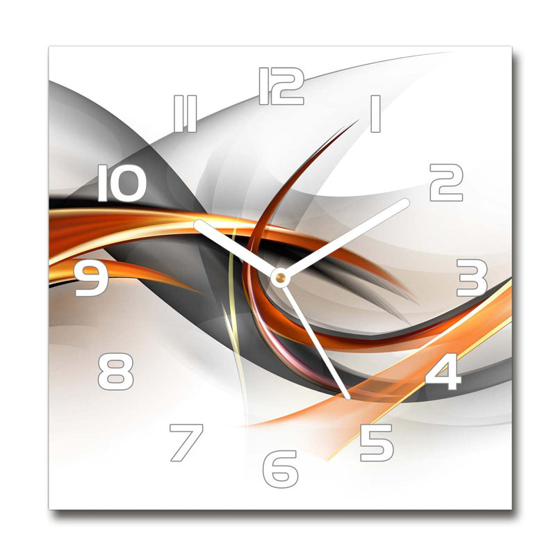 Heavan Glass Wall Clock, White