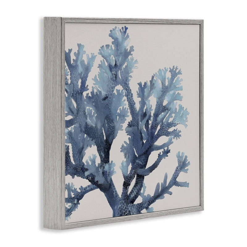 Branche de corail avec motifs circulaires, estampe numérique, conception de Karen Smith, H 17 po x l 17 po