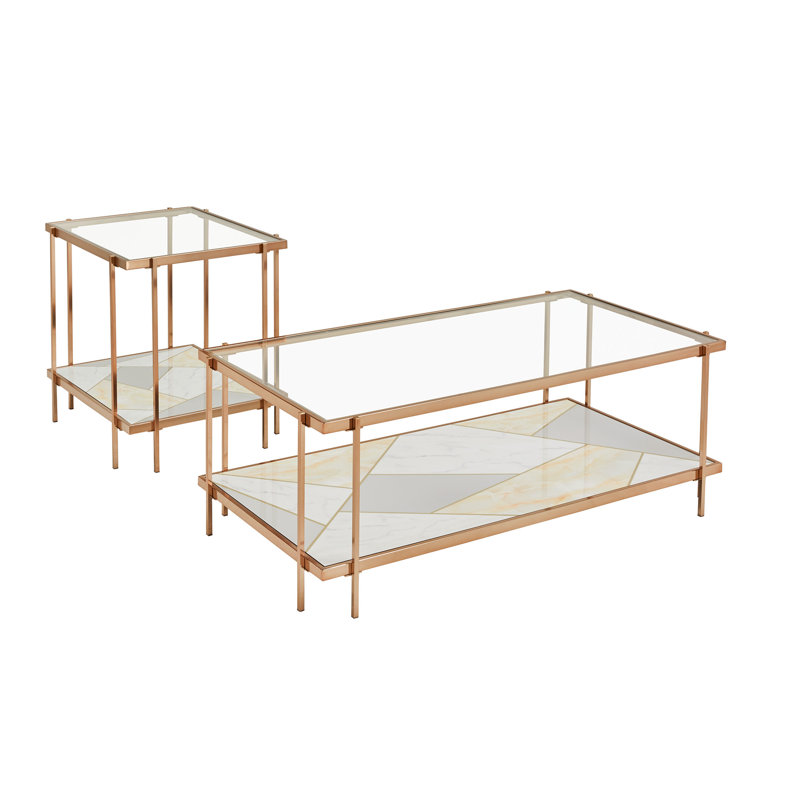 Ensemble de table de bout et de table basse Kaiesha