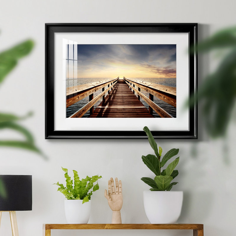 Break of Day - Photographie avec cadre photo, H 26,5 po x l 36,5 po x P 1,5 po, Noir