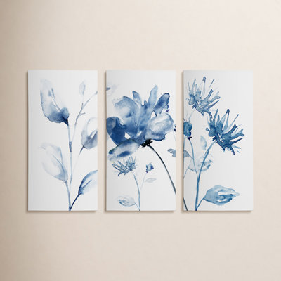 Translucent Blues II Canvas Print Set
