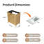 Armoire pliante avec évier en céramique, installation brevetée en 1 minute, peu encombrante et facile à assembler, style américain-825629634
