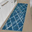 Tapis contemporain abstrait à motif géométrique bleu argenté HR-1513776243