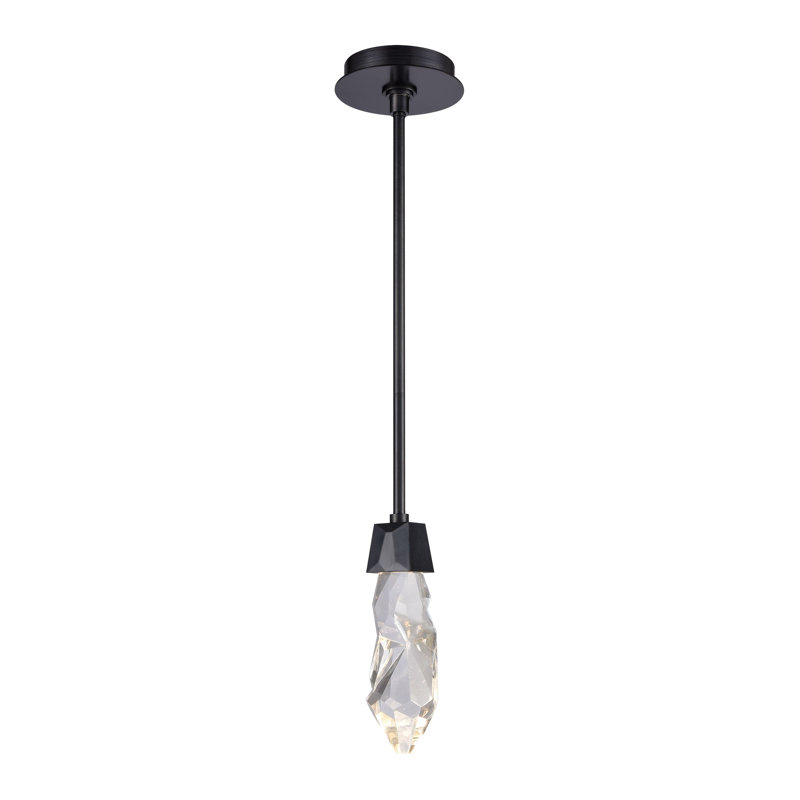 Angelus Pendant, Satin Brushed Black