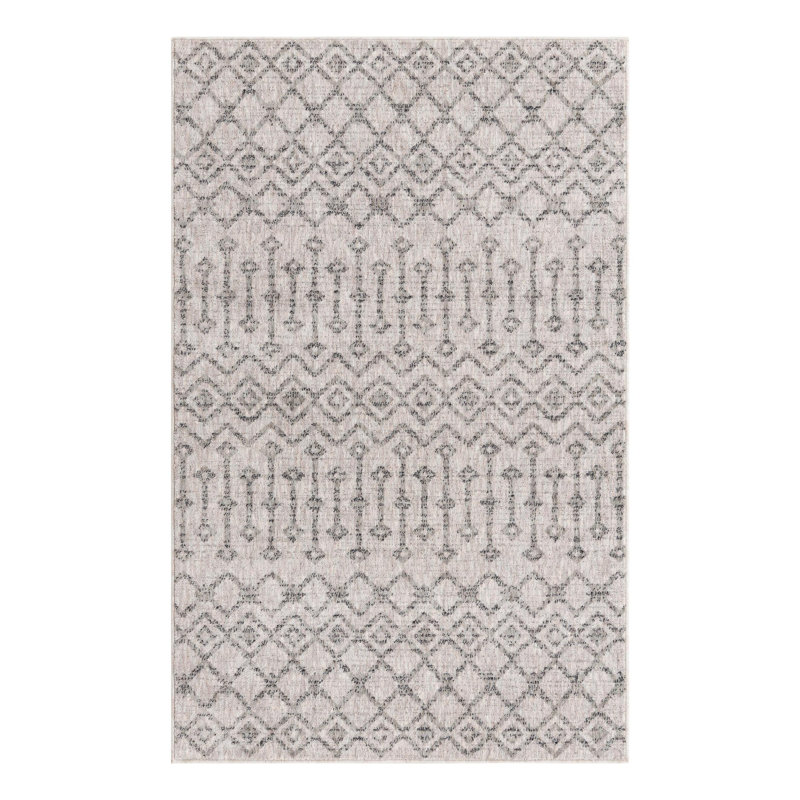Barnkine Geometric Indoor Rug, Rectangle 4' x 6'