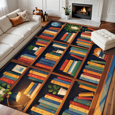 Faux Fur Abstract Rug