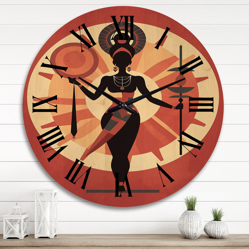 Norlanwell Solid Wood Wall Clock, Extra Large