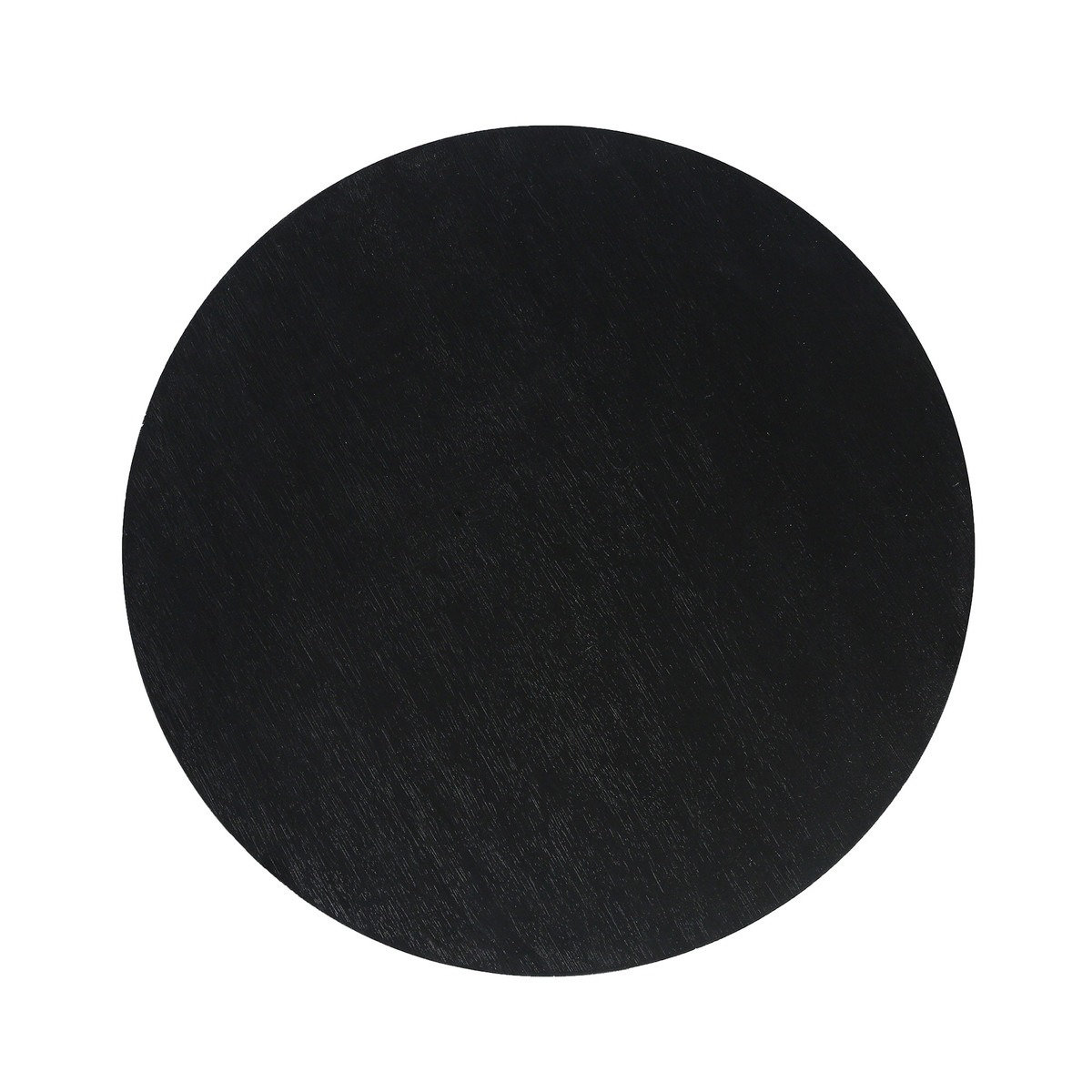 Deia Pedestal End Table, Black