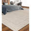 Hand-Knotted High-Quality Cream and Cream Area Rug