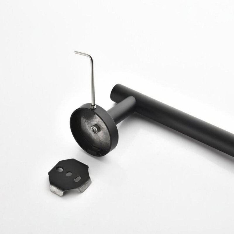 Ensemble de quincaillerie de salle de bain 6 pièces, Noir mat