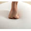 Repose-pieds rond rembourré en velours