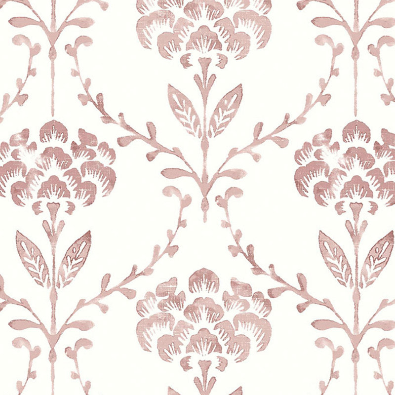  Chateau Fleur Ochre Wallpaper, Red