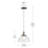 Kichler Avery 1-Light Brushed Nickel Pendant with Clear Seeded Glass Shade-776102982