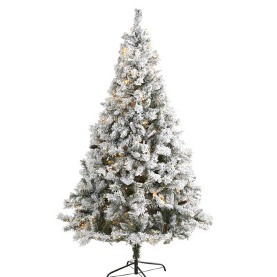 Lighted Artificial Pine Christmas Tree