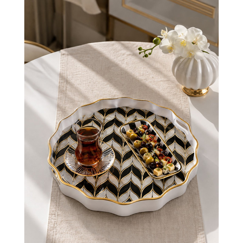 Plateau, White/Multicolor, Chevron