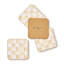 Mocha Check Cork Back Coasters